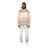Smoke rise dune oversized maximalist fleece hoodie