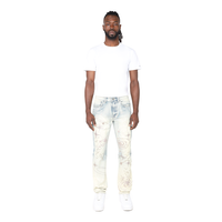 Smoke Rise Men's Slim Pearl Studded Jeans – Ombre Blue