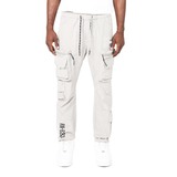 Smoke Rise Utility Nylon Cargo Pants Light Grey