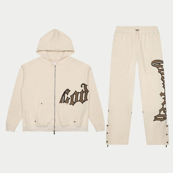 Godspeed OG Logo Jogging Set V2 Creme/Brolive