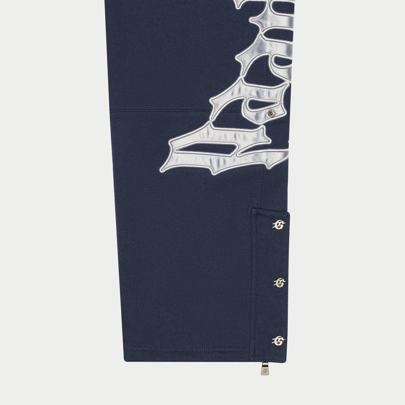 Godspeed OG Logo Jogging Set V2 Navy/Silver Satin