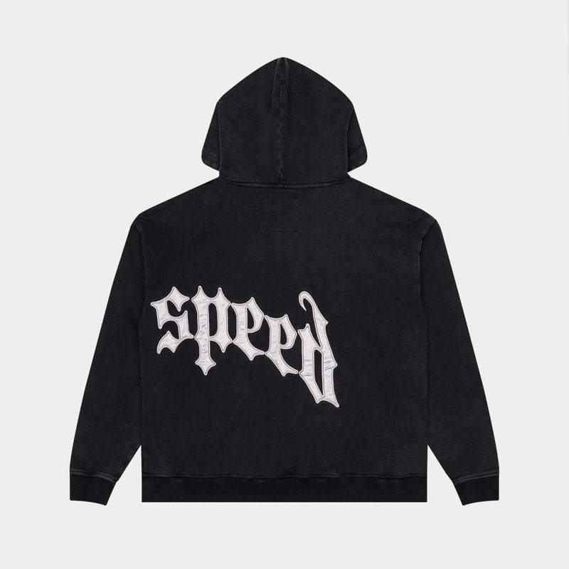 Godspeed OG Logo Jogging Set V2 Black Wash/Silver Satin