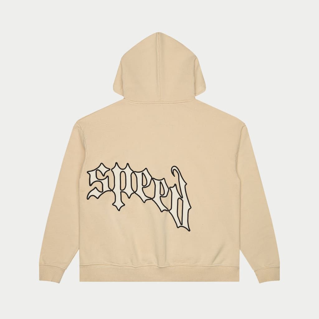 Godspeed OG Logo V2 hoodie Creme/Bone