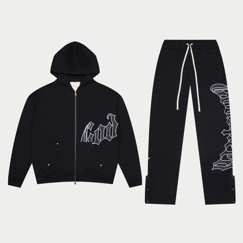 Godspeed Og logo v2 jogging set black/light blue