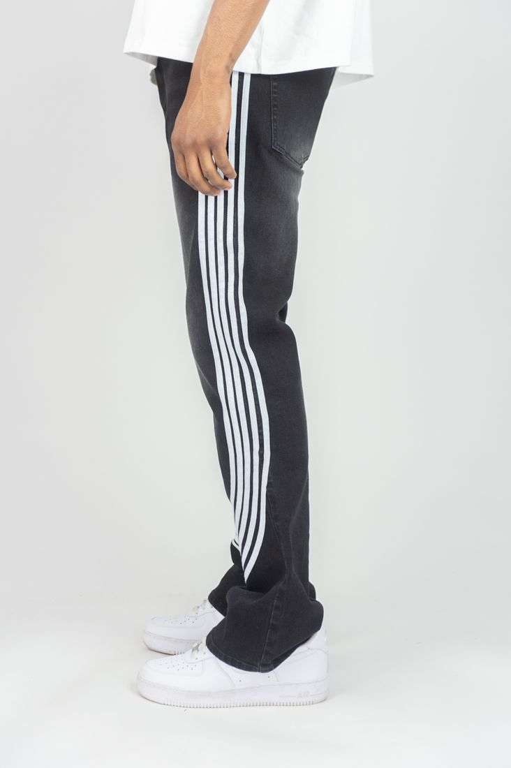 Original Fables Bent Tape Stacked Jeans – Black