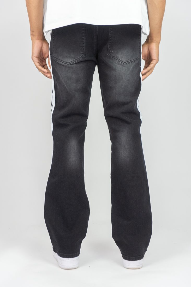 Original Fables Bent Tape Stacked Jeans – Black
