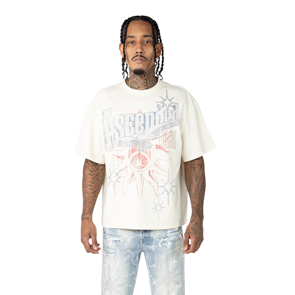 Smoke Rise Ascended Cropped T-Shirt Cream