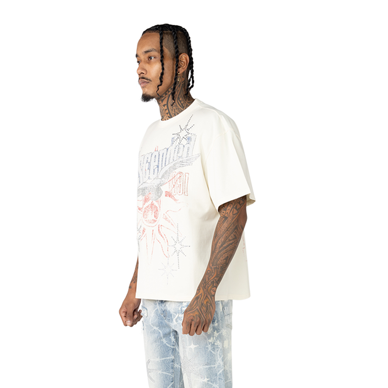 Smoke Rise Ascended Cropped T-Shirt Cream