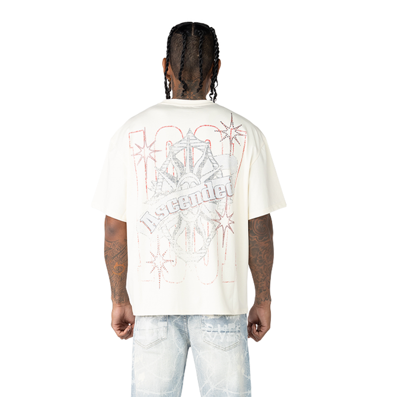 Smoke Rise Ascended Cropped T-Shirt Cream