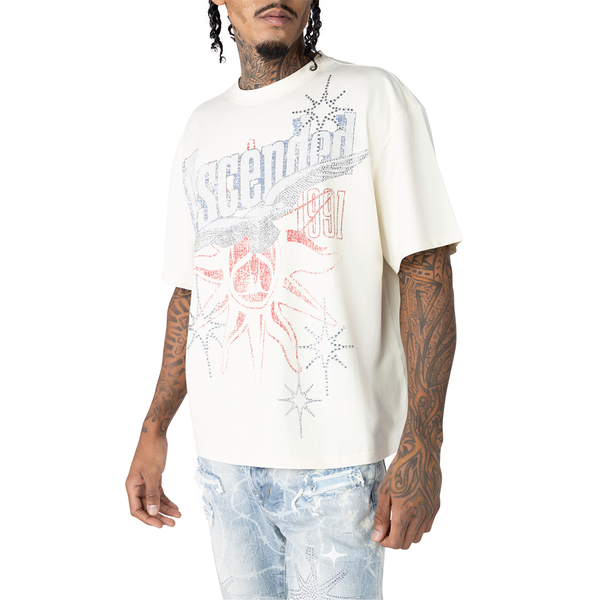 Smoke Rise Ascended Cropped T-Shirt Cream
