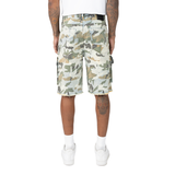 Smoke Rise Camo Flocked Fashion Denim Shorts Aspen Camo