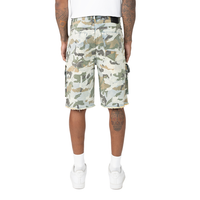 Smoke Rise Camo Flocked Fashion Denim Shorts Aspen Camo
