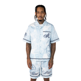 Smoke Rise Button Down Shirt - Blue