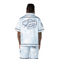 Smoke Rise Button Down Shirt - Blue