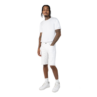 Smoke Rise 12" Essential Jean Shorts – White