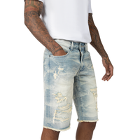 Smoke Rise 12" Slim Essential Jean Shorts – Seville Blue