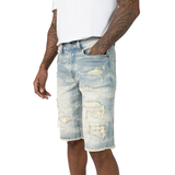 Smoke Rise 12" Slim Essential Jean Shorts – Seville Blue