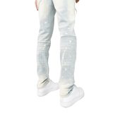 Smoke Rise Vintage Rip & Repair Jeans - Taurus Blue