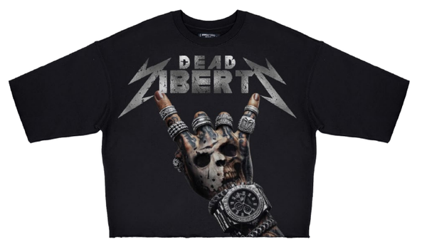 Roku Studio Dead Liberty Rhinestone Cropped T-Shirt – Black