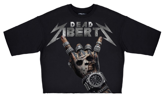 Roku Studio Dead Liberty Rhinestone Cropped T-Shirt – Black