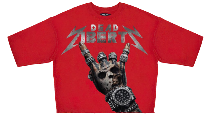 Roku Studio Dead Liberty Rhinestone Cropped T-Shirt – Red