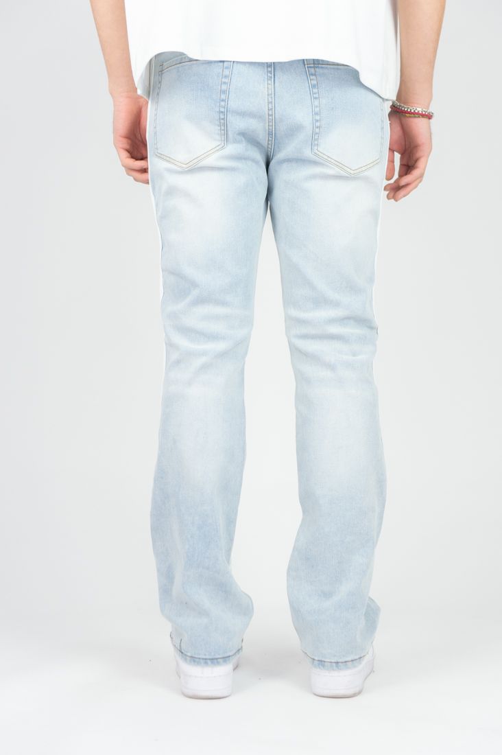 Original Fables Bent Tape Stacked Jeans – Light Blue