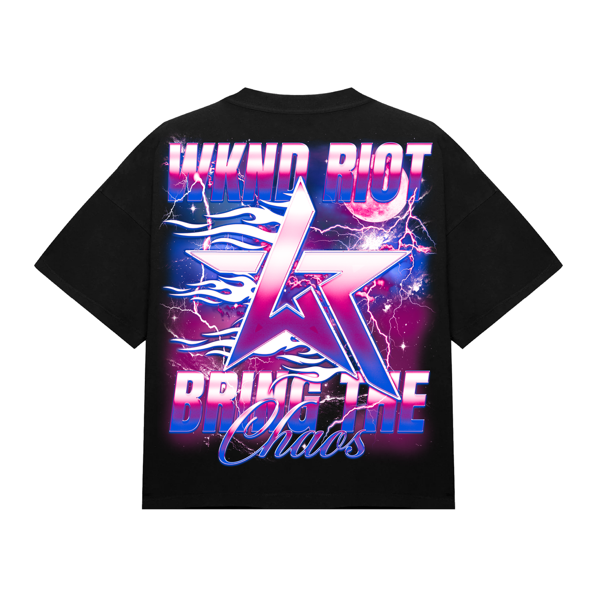 WKND Riot Chaos Bound Graphic T-Shirt – Black