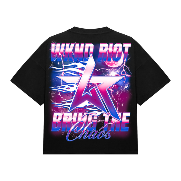 WKND Riot Chaos Bound Graphic T-Shirt – Black