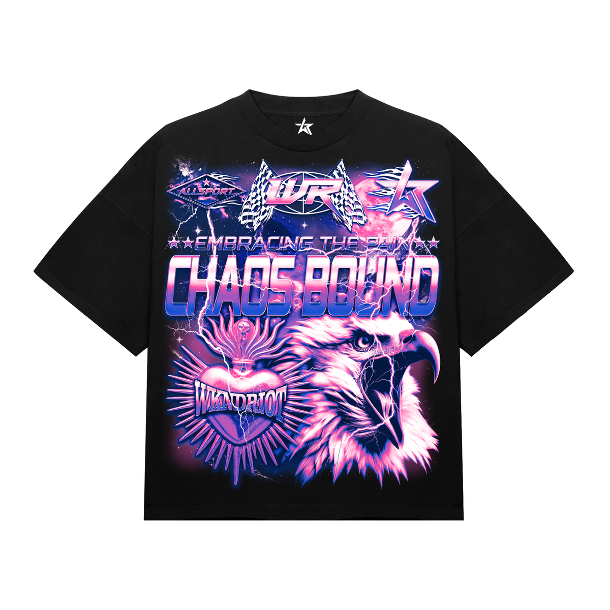 WKND Riot Chaos Bound Graphic T-Shirt – Black