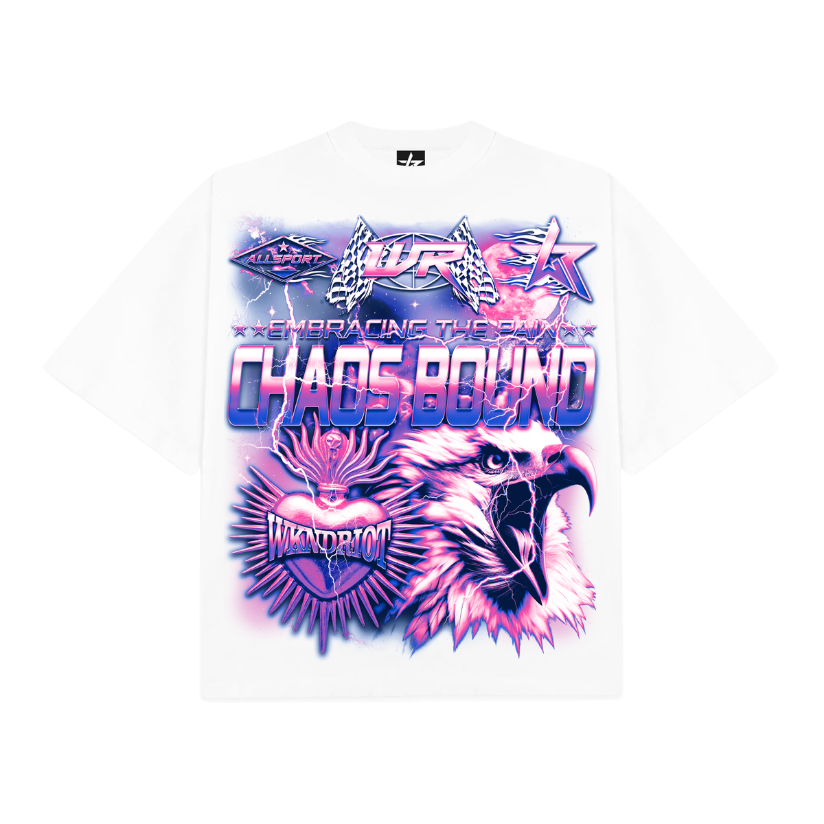 WKND Riot Chaos Bound Graphic T-Shirt – White