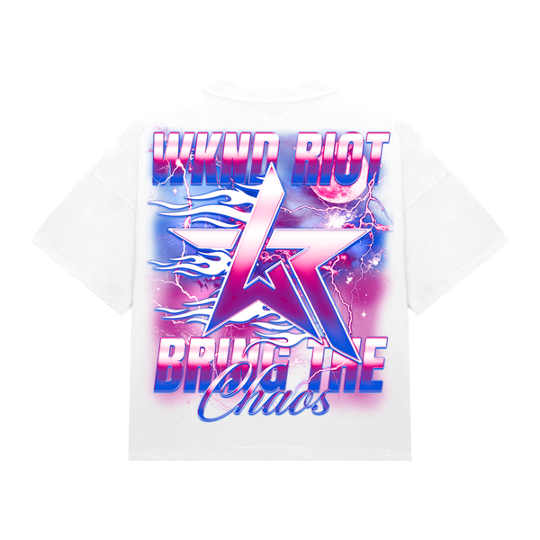 WKND Riot Chaos Bound Graphic T-Shirt – White