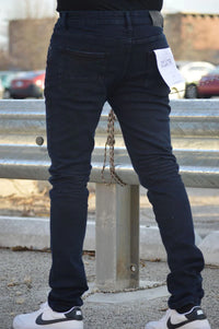 Premium Disaster Men's Super stretch denim jeans Blue black