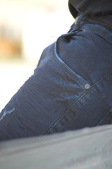 Premium Disaster Men's Super stretch denim jeans Blue black