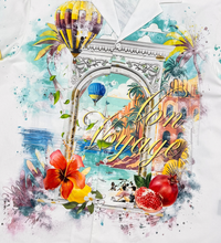 Civilized Men's Bon Voyage Button Down Short Set (White)