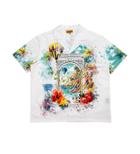 Civilized Men's Bon Voyage Button Down Short Set (White)