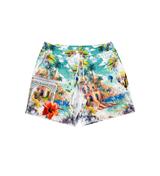 Civilized Men's Bon Voyage Button Down Short Set (White)