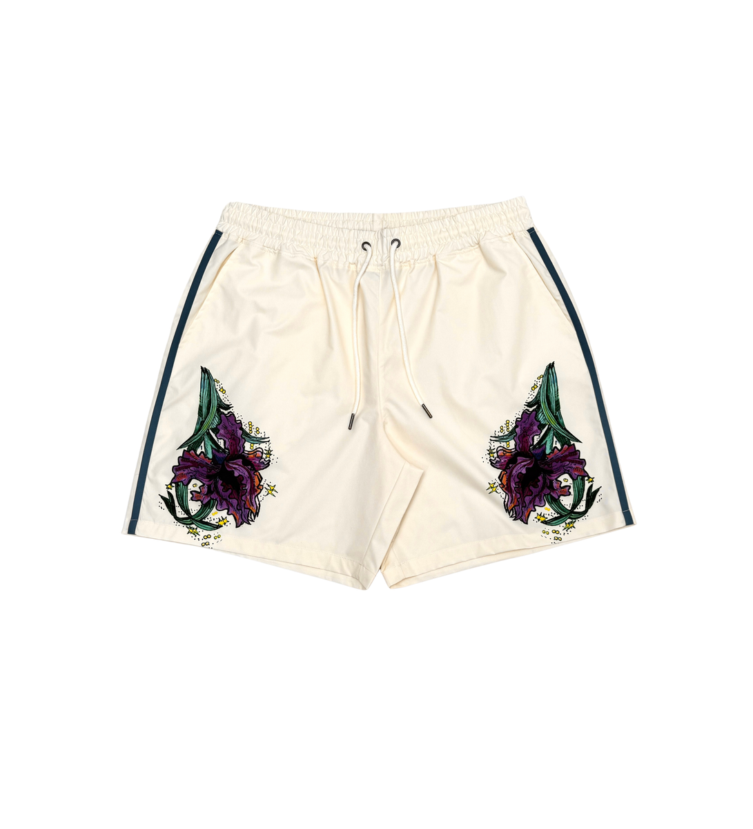 Civilized Men's Sunset Garden Button Down Short Set (Khaki)