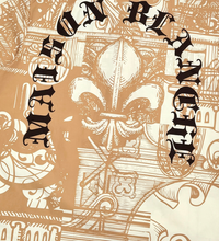 Civilized Tribal Print Button Down Short Set (Tan)