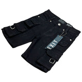 Exit Kids Cargo Jean Shorts – Black Wash