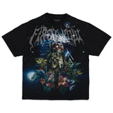 First Row Washed Earth First Flower Tee (Black)