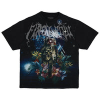 First Row Washed Earth First Flower Tee (Black)