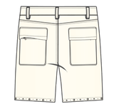 Roku studio studs twill cargo short Cream