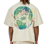 Si Tu Veux Denim Le Monde Graphic T-Shirt – Sandstone Wash