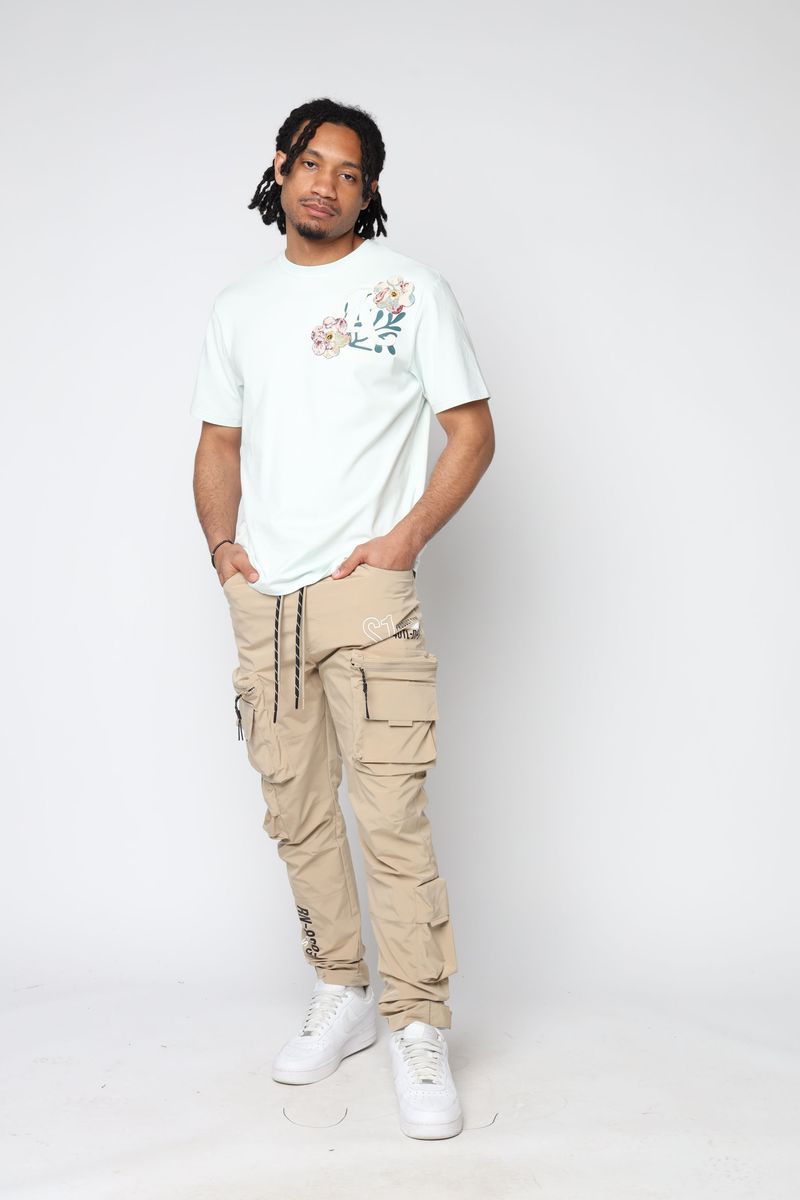 Smoke Rise Utility Nylon Cargo Pants Khaki