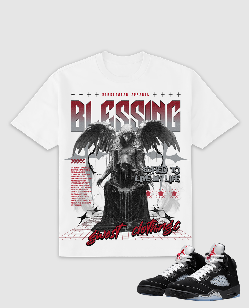 G West Men's Blessing Tee White/Red
