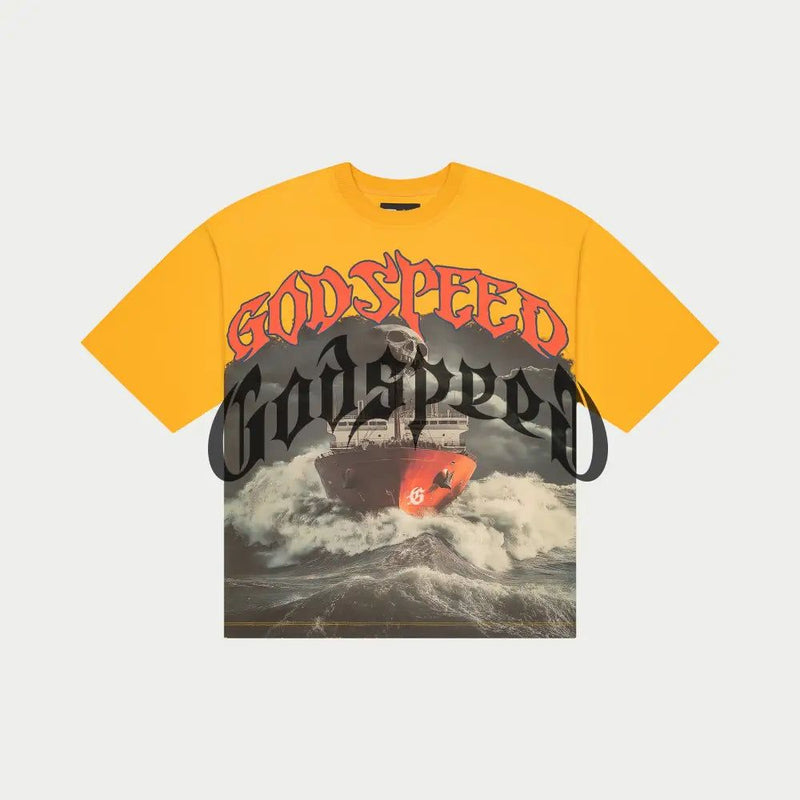 Godspeed Sea Sick T-Shirt – Yellow