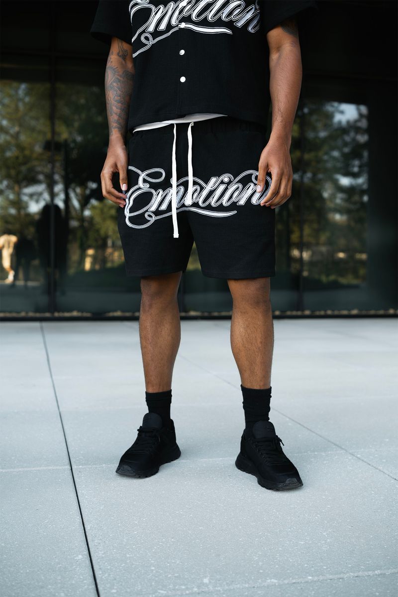 Mixed Emotion Signature Short set Black