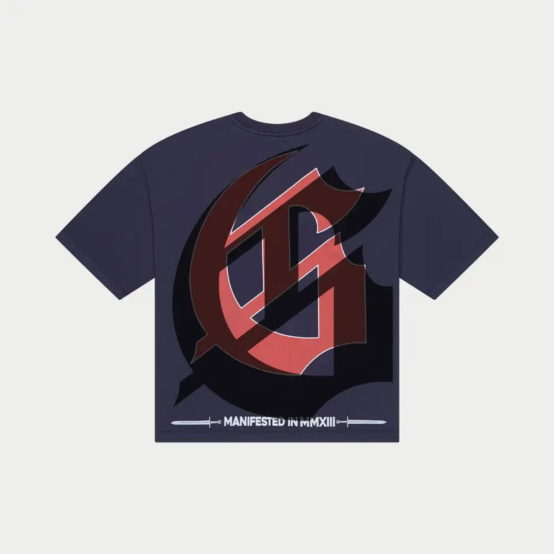Godspeed Sea Sick T-shirt Navy Blue