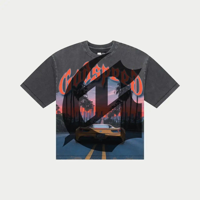 Godspeed Sunset BLVD T-Shirt Grey Wash