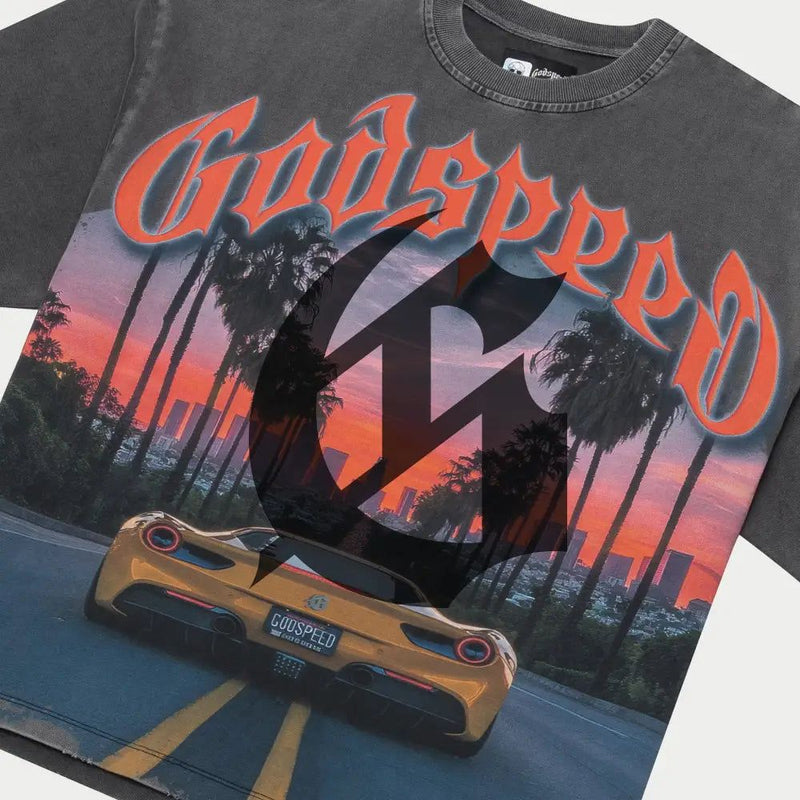 Godspeed Sunset BLVD T-Shirt Grey Wash